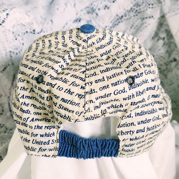 NWOT UNISEX LIGHTWEIGHT COTTON FOXTROT PLEDGE OF ALLEGIANCE HAT/DENIM BILL - Picture 2 of 6
